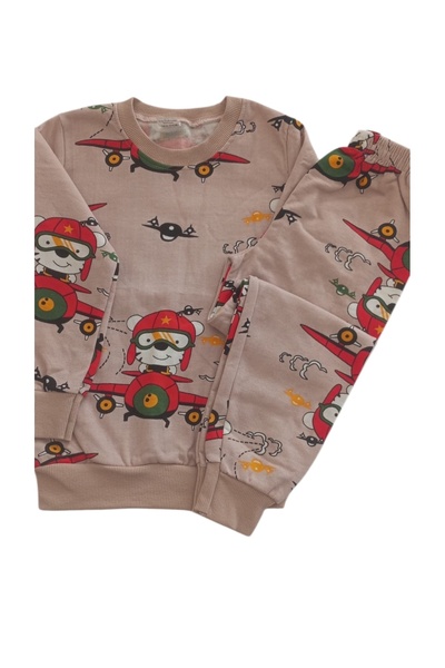 Arya Nisa Kids Boy's Character 100% Cotton Sh Fleece-Lined Pajama Set