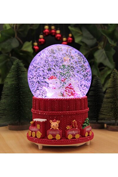 HEDİYEBİZİZ Yılbaşı Noel Kar Küresi Christmas Işıklı, Müzikli ve Kar Motorlu ...