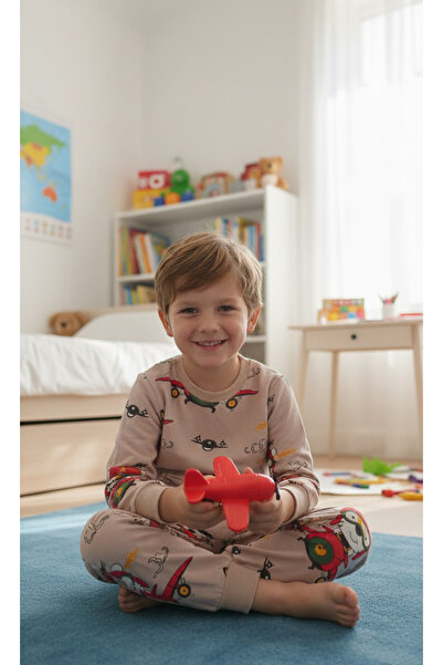 Arya Nisa Kids Boy's Character 100% Cotton Sh Fleece-Lined Pajama Set