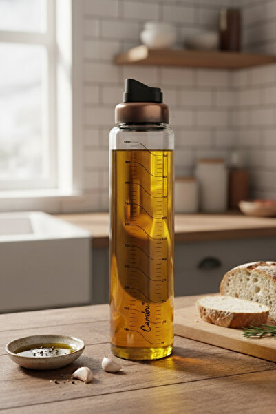 Fhilli Cambu Tiktak Automatic Leakproof Glass Oil Pot with Lid 1000 ml