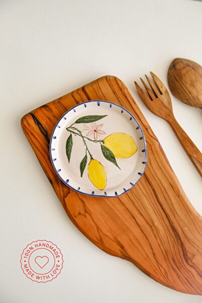his ceramic El Yapımı Limon Desenli Seramik Kirli Kaşık Altlığı, Kepçe Kaşık ...