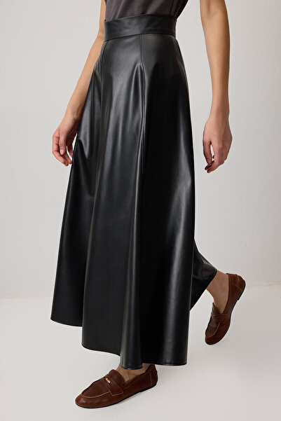 Touché Privé Fusta din piele cu volan