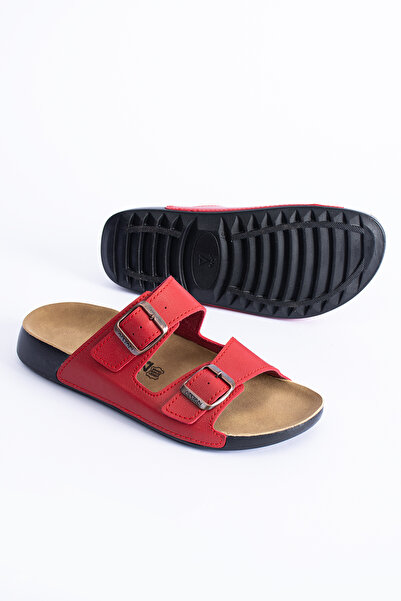 POLOMİA Alexandra Women's Orthopedic Flexible Comfort Comfortable Lightweight Poly Sole Daily Double Strap Sandals Slippers