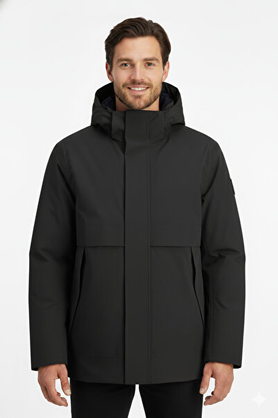 Jack & Jones Men's Zippered Hooded Coat - Ccmoon