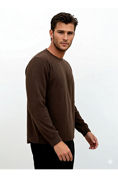 OXVİN Φούτερ με λαιμόκοψη από ύφασμα Σελανίκης, άνετη εφαρμογή, μανίκια με ελαστική φούστα