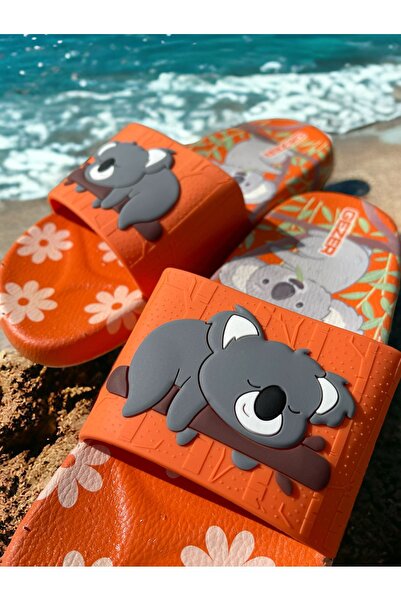 GEZER Koala Detailed Non-Slip Plastic Pool Sea Bathroom Balcony Terrace Home and Street Slippers