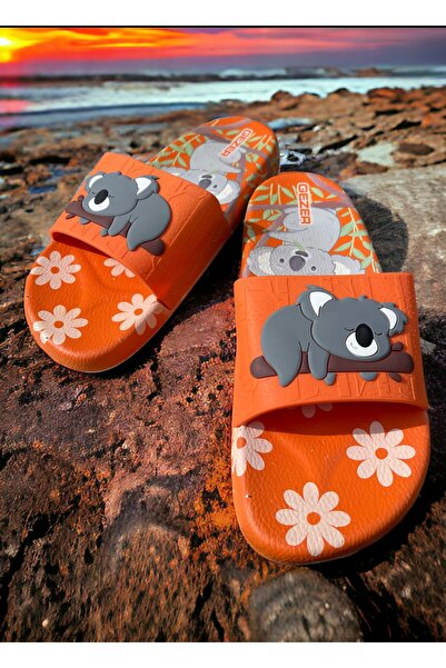 GEZER Koala Detailed Non-Slip Plastic Pool Sea Bathroom Balcony Terrace Home and Street Slippers
