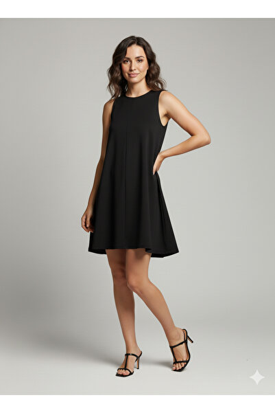 two in sis فستان جرس الغوص الصيفي فستان جرس نسائي فستان صيفي بدون أكمام