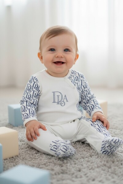 Butik بذلة بيبي دولا للأطفال من القطن الممشط