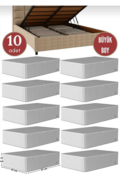 AYHOME 10 Adet Hurç  Kutu  Bohça  Hurcu  Ev  Düzenleyici  Kapaklı  Hurç Yatak  Hurç  Altı  Çeyizlik Ürünler