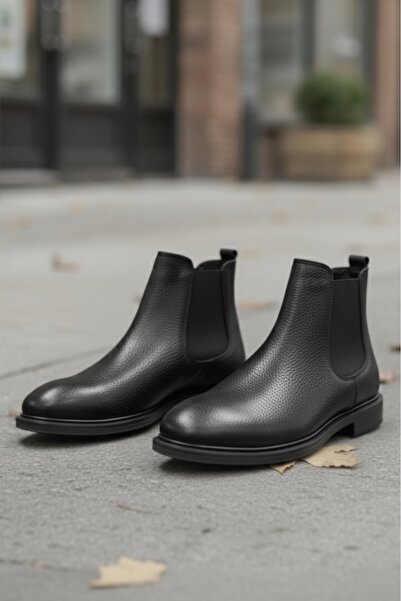 BENGAL Men's Leather Boots Chealse Model 100% Genuine Printed Leather