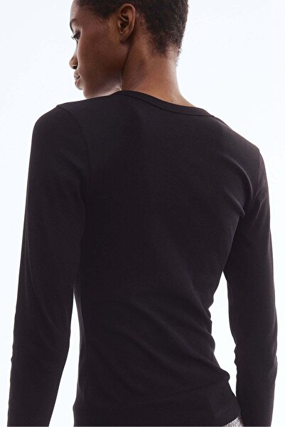 H&M Ribbed modal-blend top