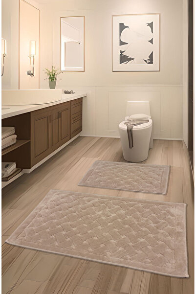 FeelHome Cappadocia Soft, Super Absorbent 2-Piece 100% Cotton Ultra-Luxury Bath Mat Set