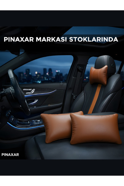 pınaxar وسادة رقبة لمقعد السيارة باللون البني من فيات توفاس تمبرا، قطعتين