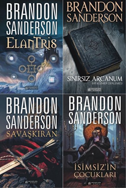 Akıl Çelen Kitaplar Brandon Sanderson Dörtlü Tekiller Savaşkıran Elantris Sın...