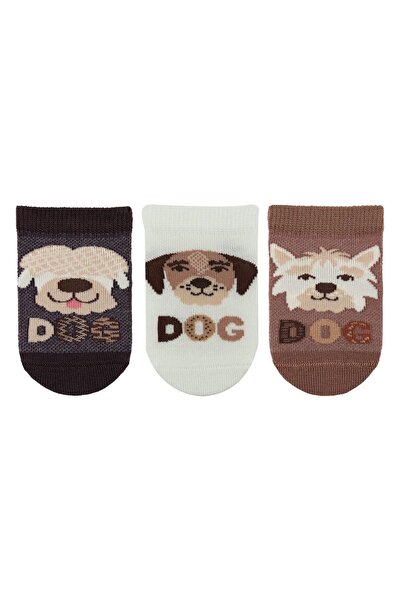 Bross Dog patterned baby boy 3-piece step assortment