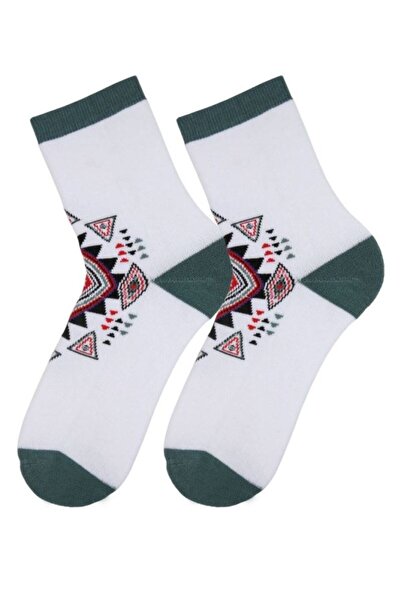 Bross Ethnic patterned 3-piece towel women's socks