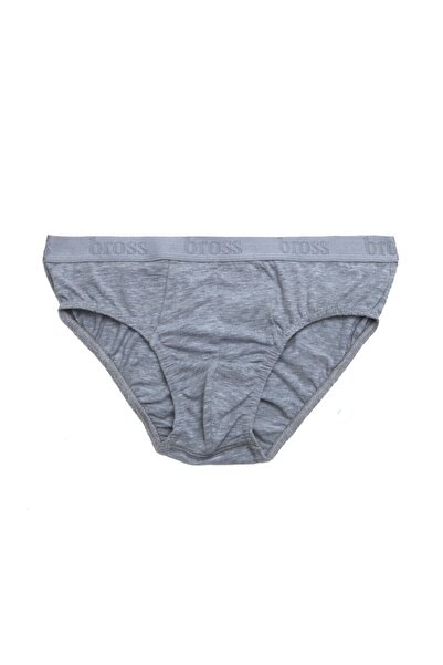 Bross Модель 1126 - Набір з 2 сірих чоловічих трусів з еластаном