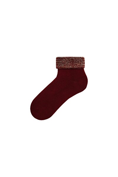 Bross Glittered Curled Towel Socks