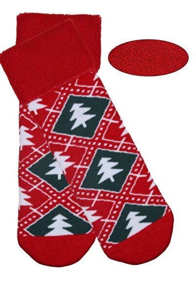 Bross Nordic Patterned 3-Piece Towel Women's Socks