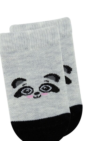 Bross Baby Animal Patterned 3-Piece Booties Socks Assortment