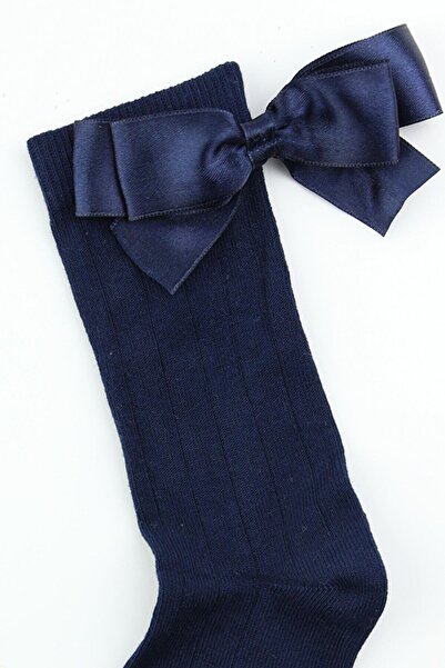 Bross Блакитні дитячі шкарпетки з бантиком