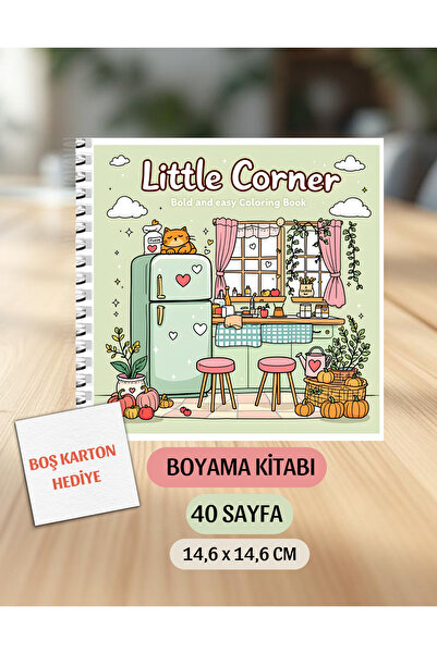 VORACRAFT Boyama Kitabı, Köşeli Tatlı Ev Boyama KŞ00002