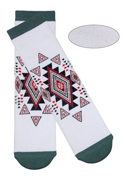 Bross Ethnic patterned 3-piece towel women's socks