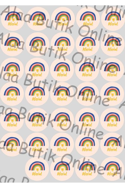 Alaa Butik Online Student Encouragement Sticker Set 117 Pieces - Colorful Sweet Labels
