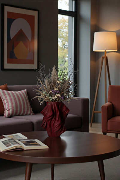 FS CANDLE & HOME Decoration - Accesories Dalga Vazo - Dekoratif ve Hediyelik Beton Vazo