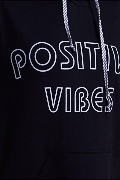 Alvina 44620 Model Hooded Striped Tracksuit Tunic