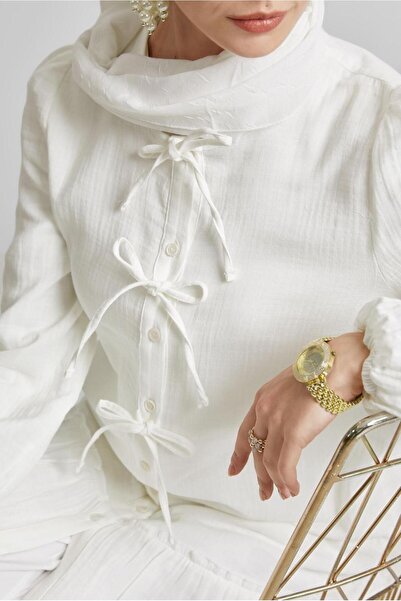 Alvina Cotton Baglama Detailed Tunic 45369