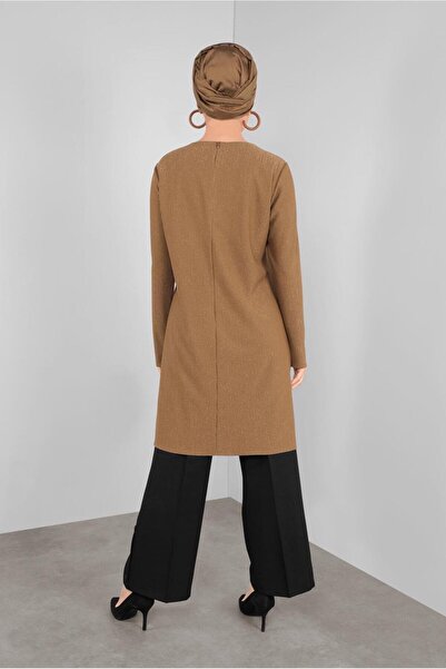 Alvina Silvery Stone Feather Tunic 41310