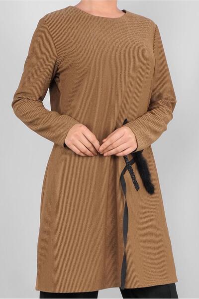 Alvina Silvery Stone Feather Tunic 41310