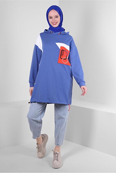 Alvina Світшот з капюшоном і принтом - 43622