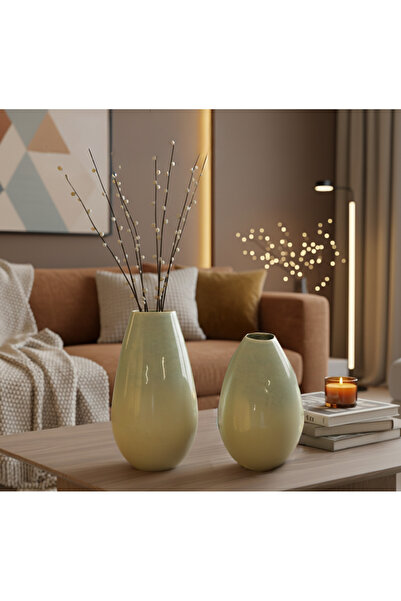 PINALE ART El Yapımı Lüks Vazo 22x22x37 cm