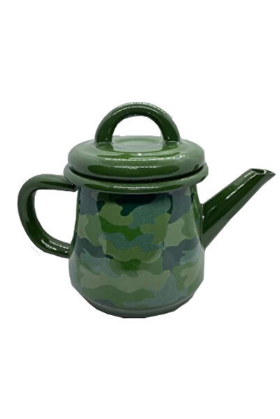 DEDEMİN EMAYELERİ 500 Cc Camouflage Teapot Dark