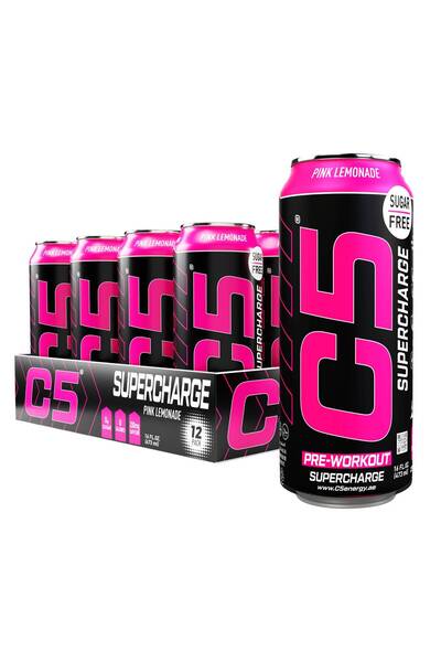 C5 Drink Supercharge Pink Lemonade Pre Workout - Pack of 12