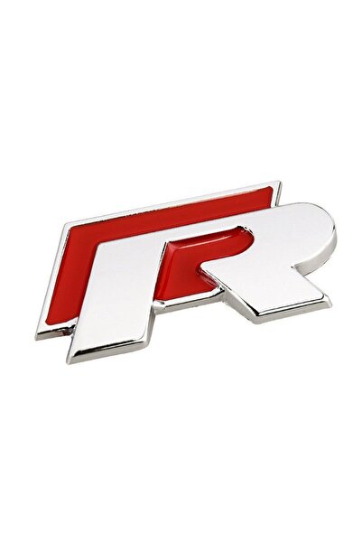 Space لاصق شعار R للأمتعة باللون الأحمر / Yacı178