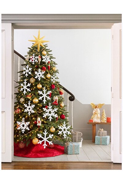 Partifabrik Ornament pentru Pom de Crăciun Fulg de Nea Pachet 12 9*9cm