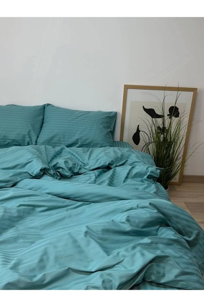 Demya Home bumbac 100% Set de lenjerie de pat din satin pentru pat dublu (pri...