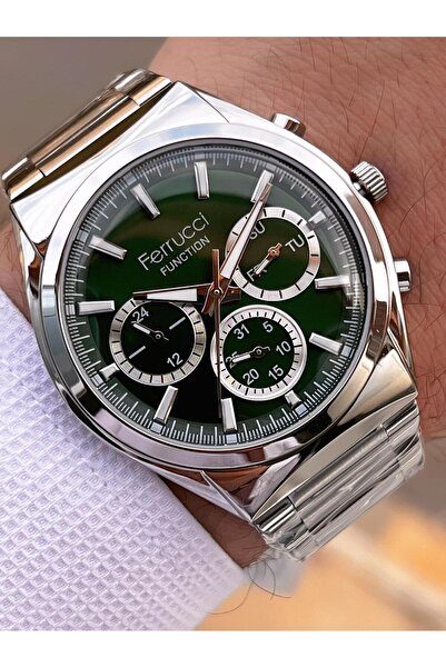 Ferrucci 2 Year Warranty Steel Cord Inner Dial Features Active 3 Atm Men Wris...