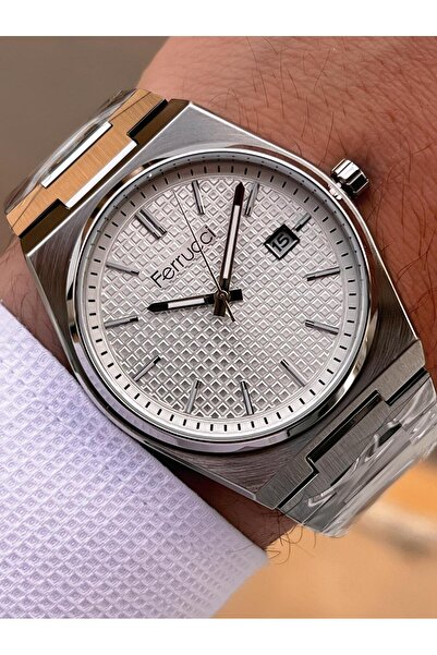Ferrucci Blkt.2.824 Yeni Sezon Çelik Kordon 30 Mt Suya Dayanıklı Erkek Kol Saati
