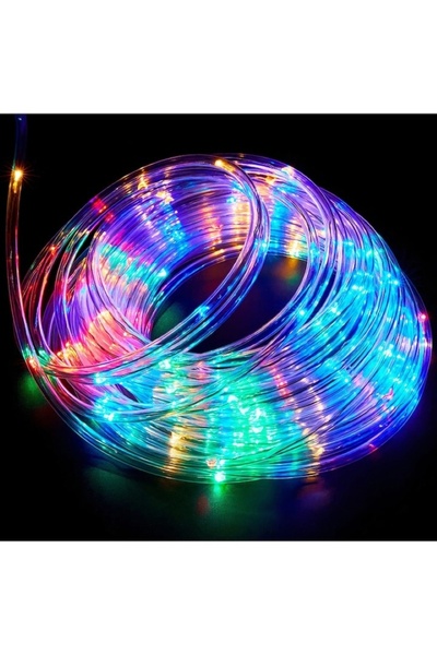 EMATTEIRO Instalație Crăciun Tip Furtun Luminos 10 m, Exterior și Interior, 8...