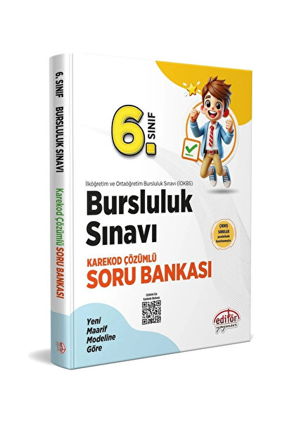 Ankara Kitap Merkezi 6. Sınıf Bursluluk Sınavı Soru Bankası Editör Yayınları