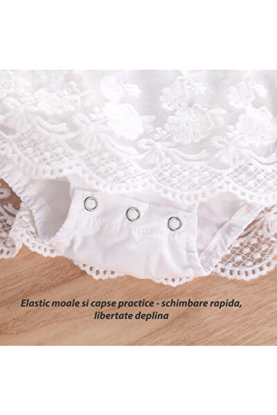 OEM Baby lace dress, 0-3 months (60 cm), bodysuit with snaps, 95% cotton 5% spandex