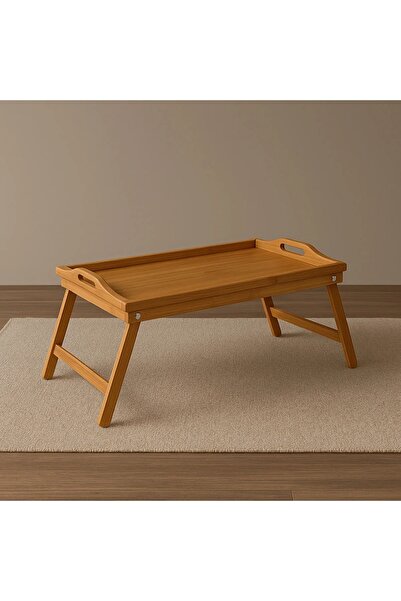 MARIA HOMES Tray-shaped bedside table with folding legs