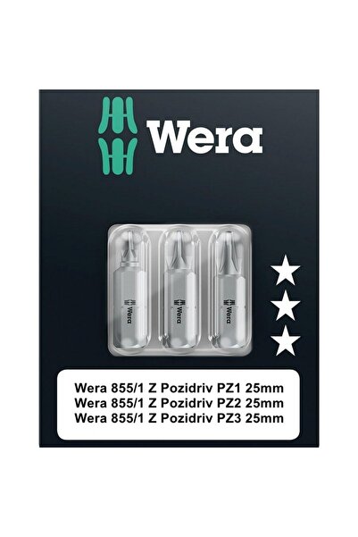 wera 855/1 Z Pozidriv Bits Uç Pz1-3 Set 05073311001