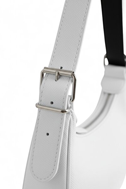 REVENKO Pera White Baguette Women's Bag Shoulder Bag - Shoulder Bag - Handbag