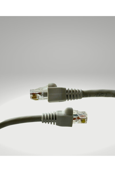 Zerlina 20 Metre Gri Renk Cat6 Internet Bilgisayar, Modem , Swich , Ip Kamera Rj45 Ethernet Patch Kablo